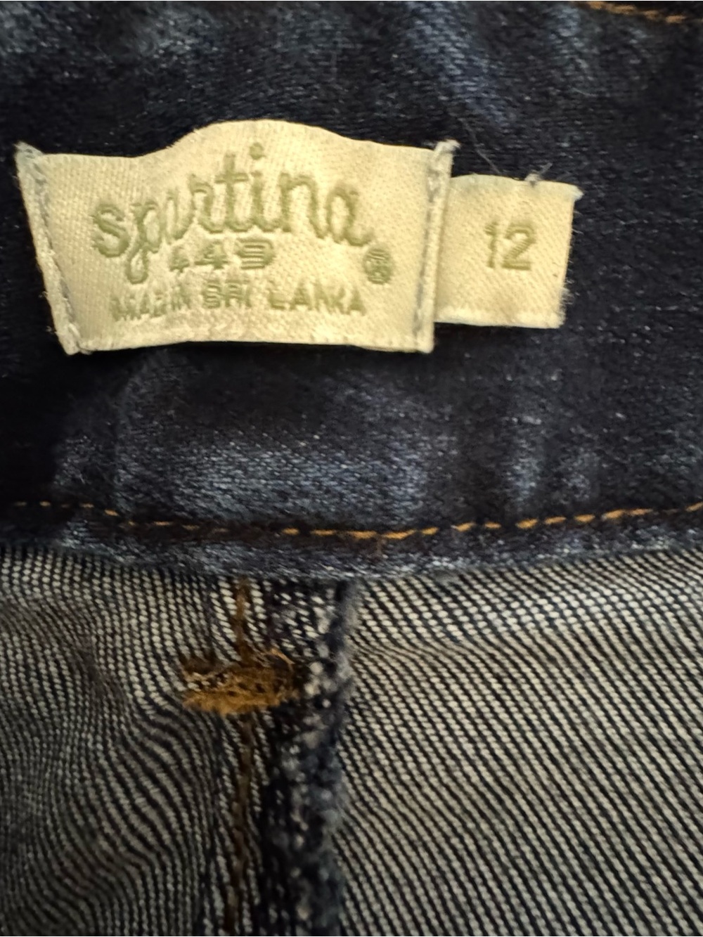 Spartina 449 High-Rise Frayed-Hem Jeans - Ocean Blue - Picture 7 of 7